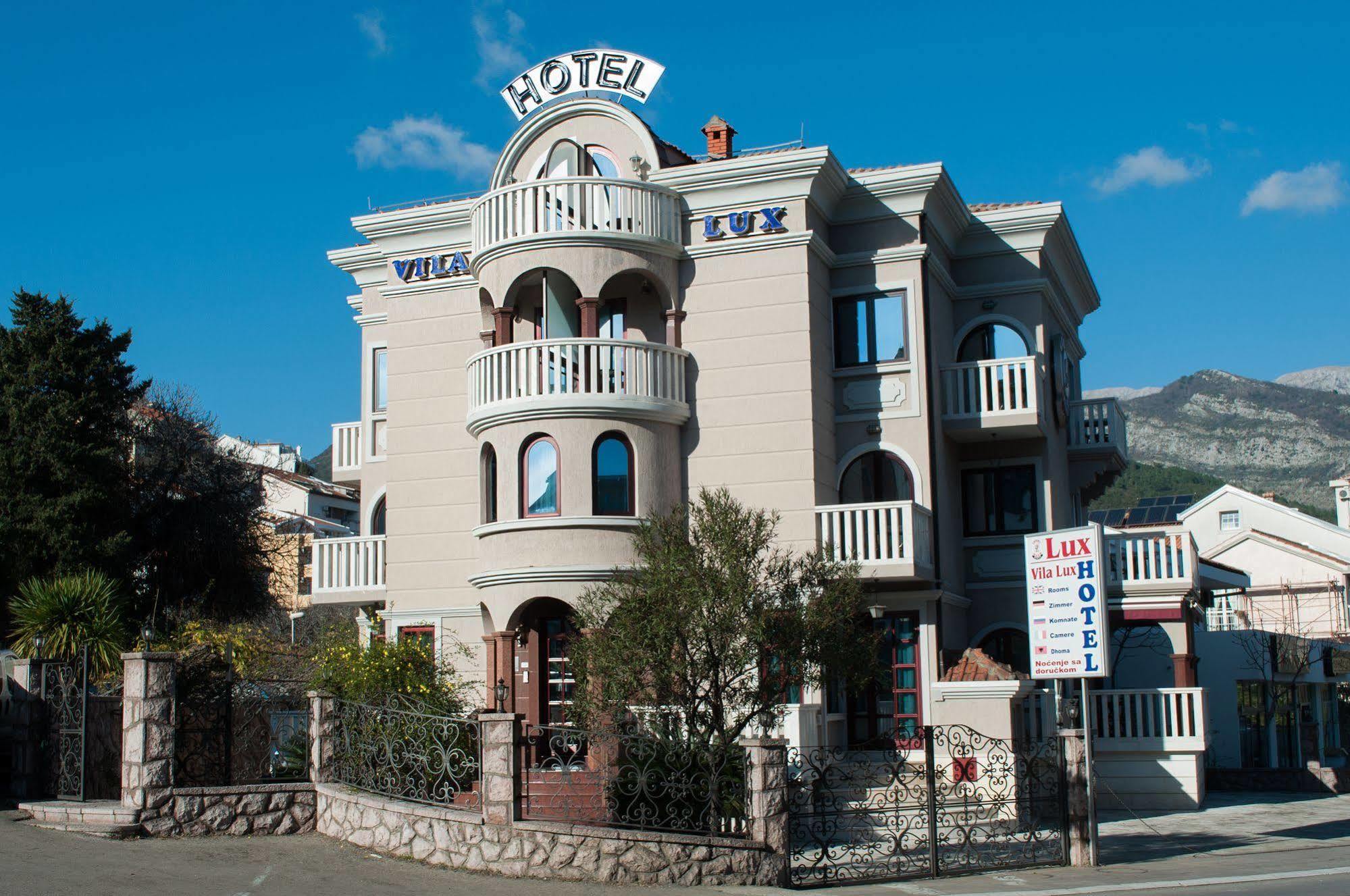 Hotel Vila Lux Budva Exterior foto